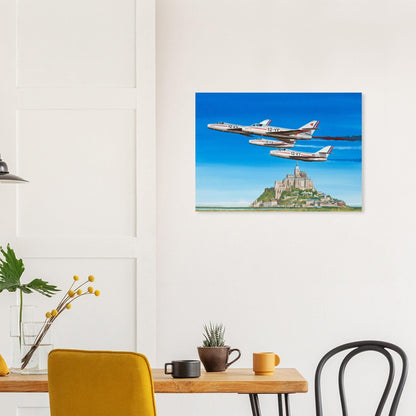 Thijs Postma - Poster - Dassault Mystère IV Patrouille de France Poster Only TP Aviation Art 
