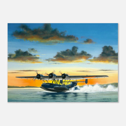 Thijs Postma - Poster - Dornier Do 24K East Indies Poster Only TP Aviation Art 50x70 cm / 20x28″ 