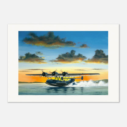 Thijs Postma - Poster - Dornier Do 24K East Indies Poster Only TP Aviation Art 70x100 cm / 28x40″ 