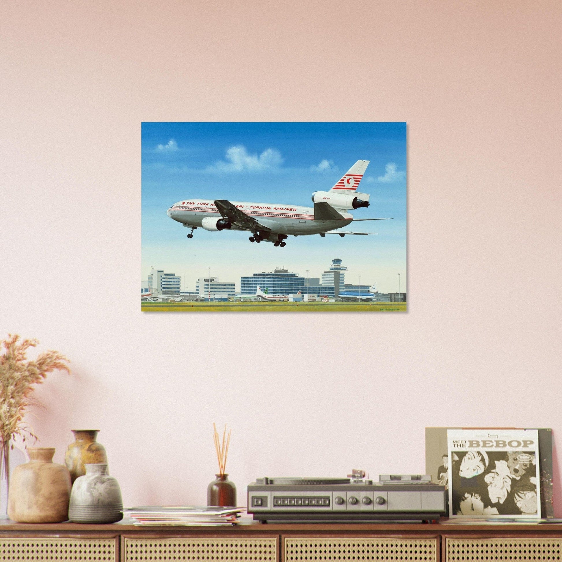 Thijs Postma - Poster - Douglas DC-10 Turkish Airlines Poster Only TP Aviation Art 