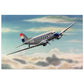 Thijs Postma - Poster - Douglas DC-3 DDA Nedlloyd Poster Only TP Aviation Art 40x60 cm / 16x24″ 