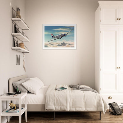 Thijs Postma - Poster - Douglas DC-3 DDA Nedlloyd Poster Only TP Aviation Art 