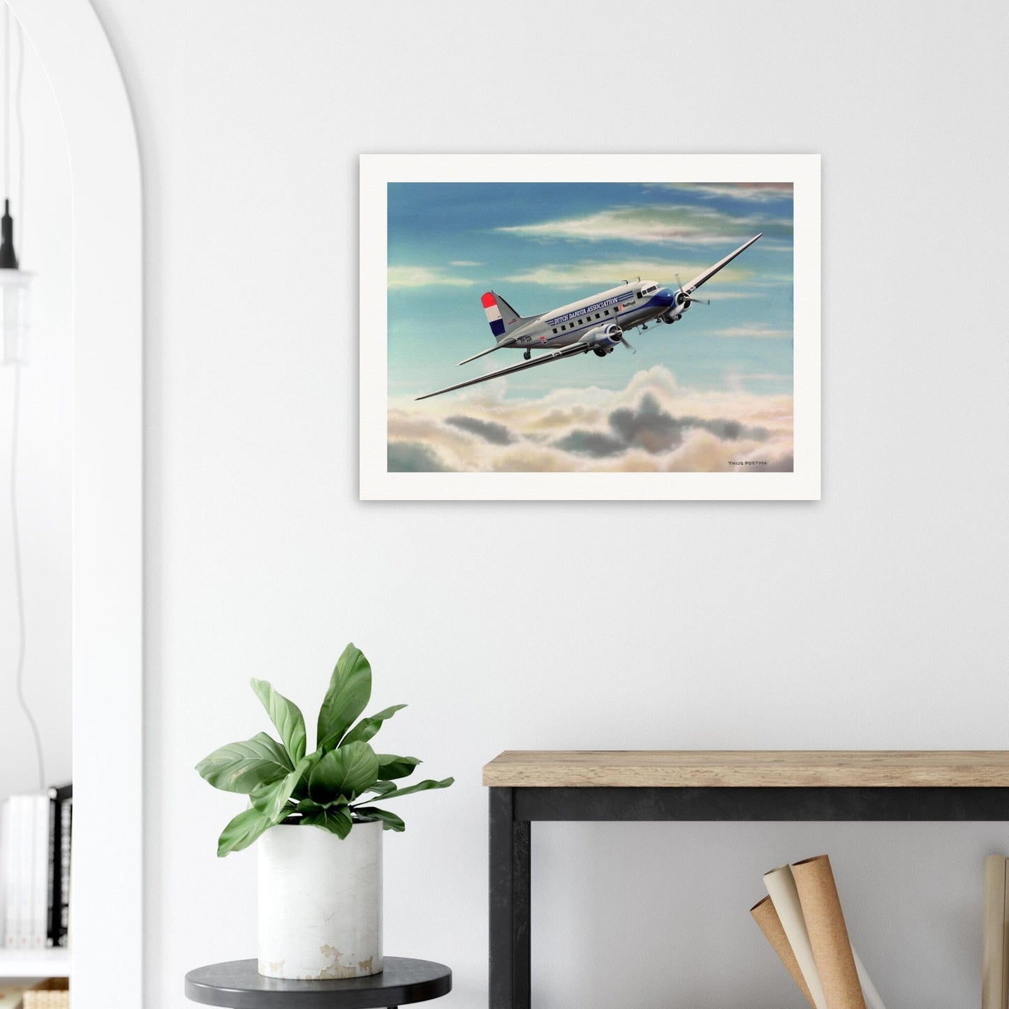 Thijs Postma - Poster - Douglas DC-3 DDA Nedlloyd Poster Only TP Aviation Art 