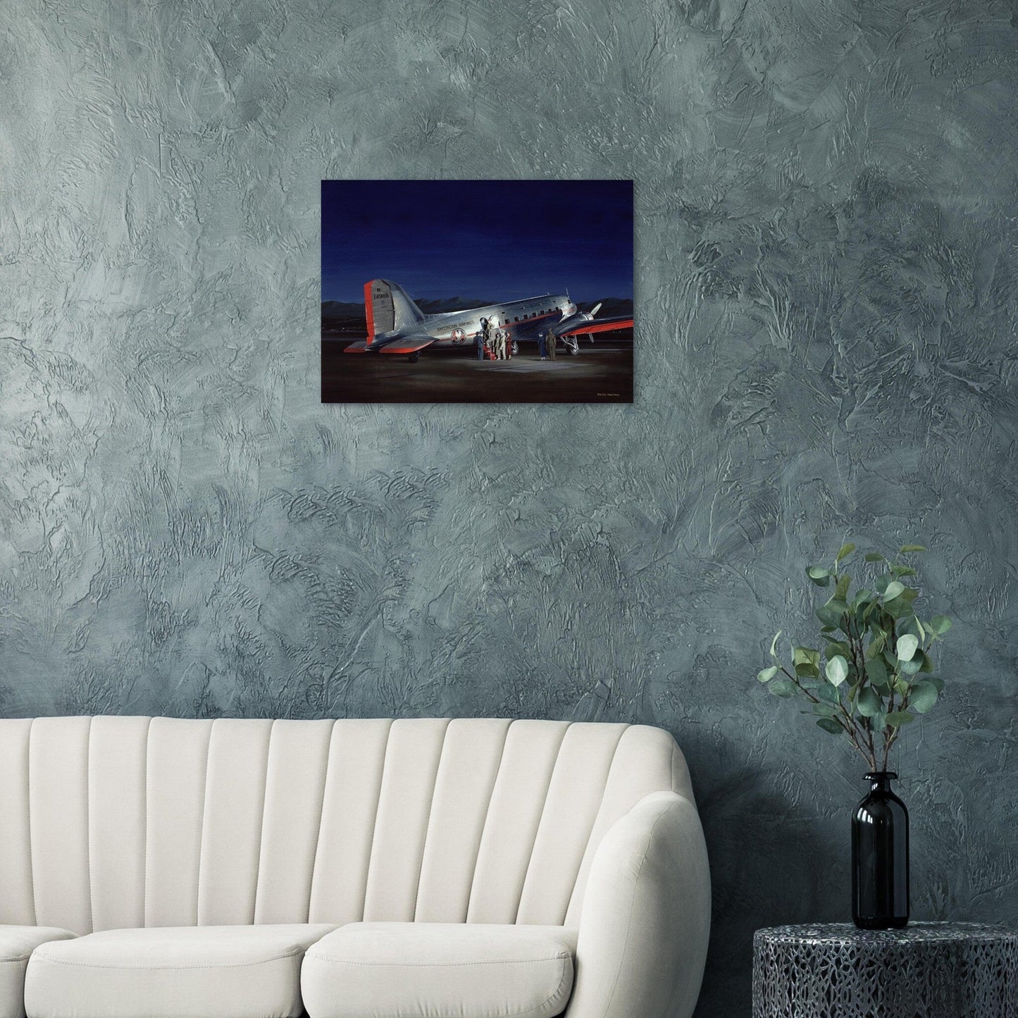 Thijs Postma - Poster - Douglas DC-3 (DST) American Airlines Poster Only TP Aviation Art 