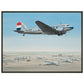 Thijs Postma - Poster - Douglas DC-3 KLM PH-TCZ Low Pass - Metal Frame Poster - Metal Frame TP Aviation Art 45x60 cm / 18x24″ 