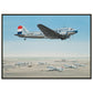 Thijs Postma - Poster - Douglas DC-3 KLM PH-TCZ Low Pass - Metal Frame Poster - Metal Frame TP Aviation Art 50x70 cm / 20x28″ 