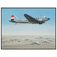 Thijs Postma - Poster - Douglas DC-3 KLM PH-TCZ Low Pass - Metal Frame Poster - Metal Frame TP Aviation Art 60x80 cm / 24x32″ 