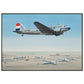 Thijs Postma - Poster - Douglas DC-3 KLM PH-TCZ Low Pass - Metal Frame Poster - Metal Frame TP Aviation Art 70x100 cm / 28x40″ 