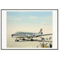 Thijs Postma - Poster - Douglas DC-4 Skymaster KLM PH-TLK Boarding - Metal Frame Poster - Metal Frame TP Aviation Art 70x100 cm / 28x40″ 