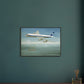 Thijs Postma - Poster - Douglas DC-8 PH-DCS Above Sailing Ship - Metal Frame Poster - Metal Frame TP Aviation Art 