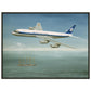 Thijs Postma - Poster - Douglas DC-8 PH-DCS Above Sailing Ship - Metal Frame Poster - Metal Frame TP Aviation Art 45x60 cm / 18x24″ 