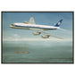 Thijs Postma - Poster - Douglas DC-8 PH-DCS Above Sailing Ship - Metal Frame Poster - Metal Frame TP Aviation Art 50x70 cm / 20x28″ 