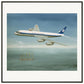 Thijs Postma - Poster - Douglas DC-8 PH-DCS Above Sailing Ship - Metal Frame Poster - Metal Frame TP Aviation Art 70x70 cm / 28x28″ 