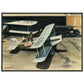 Thijs Postma - Poster - Douglas M-4 Discussing The Mail Plane - Metal Frame Poster - Metal Frame TP Aviation Art 50x70 cm / 20x28″ 