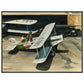 Thijs Postma - Poster - Douglas M-4 Discussing The Mail Plane - Metal Frame Poster - Metal Frame TP Aviation Art 60x80 cm / 24x32″ 