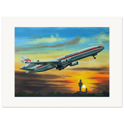 Thijs Postma - Poster - Douglas MD-11 Martinair Poster Only TP Aviation Art 60x80 cm / 24x32″ 