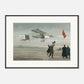 Thijs Postma - Poster - Farman No.1 First Flight Of One Kilometer Over Europe - Metal Frame Poster - Metal Frame TP Aviation Art 50x70 cm / 20x28″ 