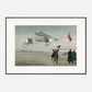 Thijs Postma - Poster - Farman No.1 First Flight Of One Kilometer Over Europe - Metal Frame Poster - Metal Frame TP Aviation Art 70x100 cm / 28x40″ 