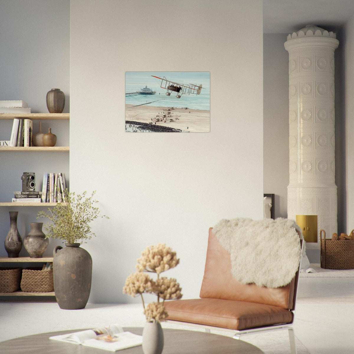 Thijs Postma - Poster - Farmans HF.22 Scheveningen Poster Only TP Aviation Art 