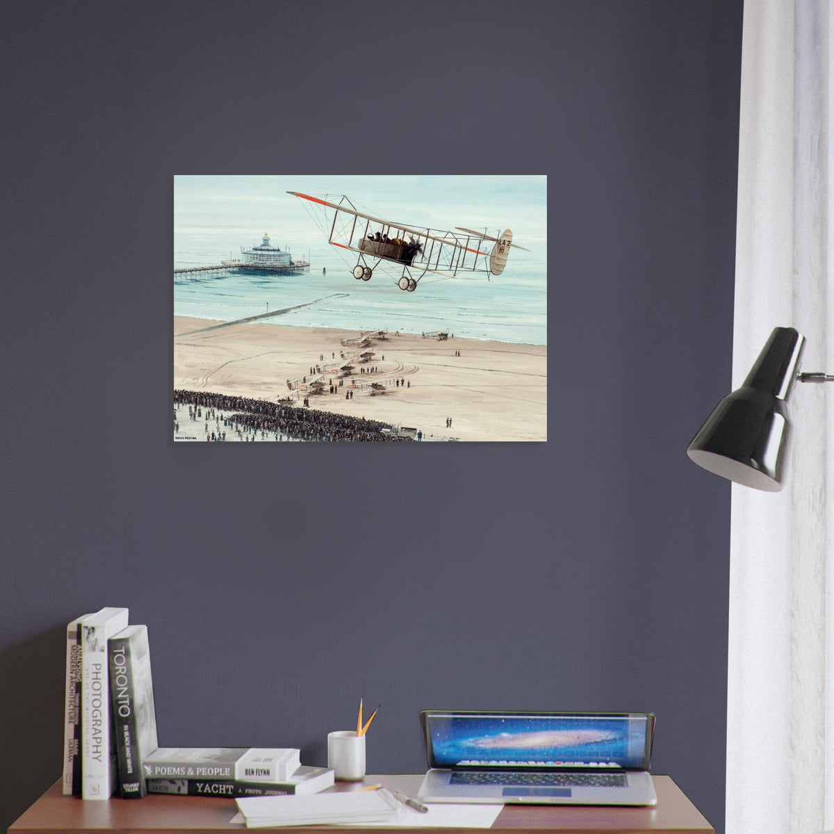 Thijs Postma - Poster - Farmans HF.22 Scheveningen Poster Only TP Aviation Art 