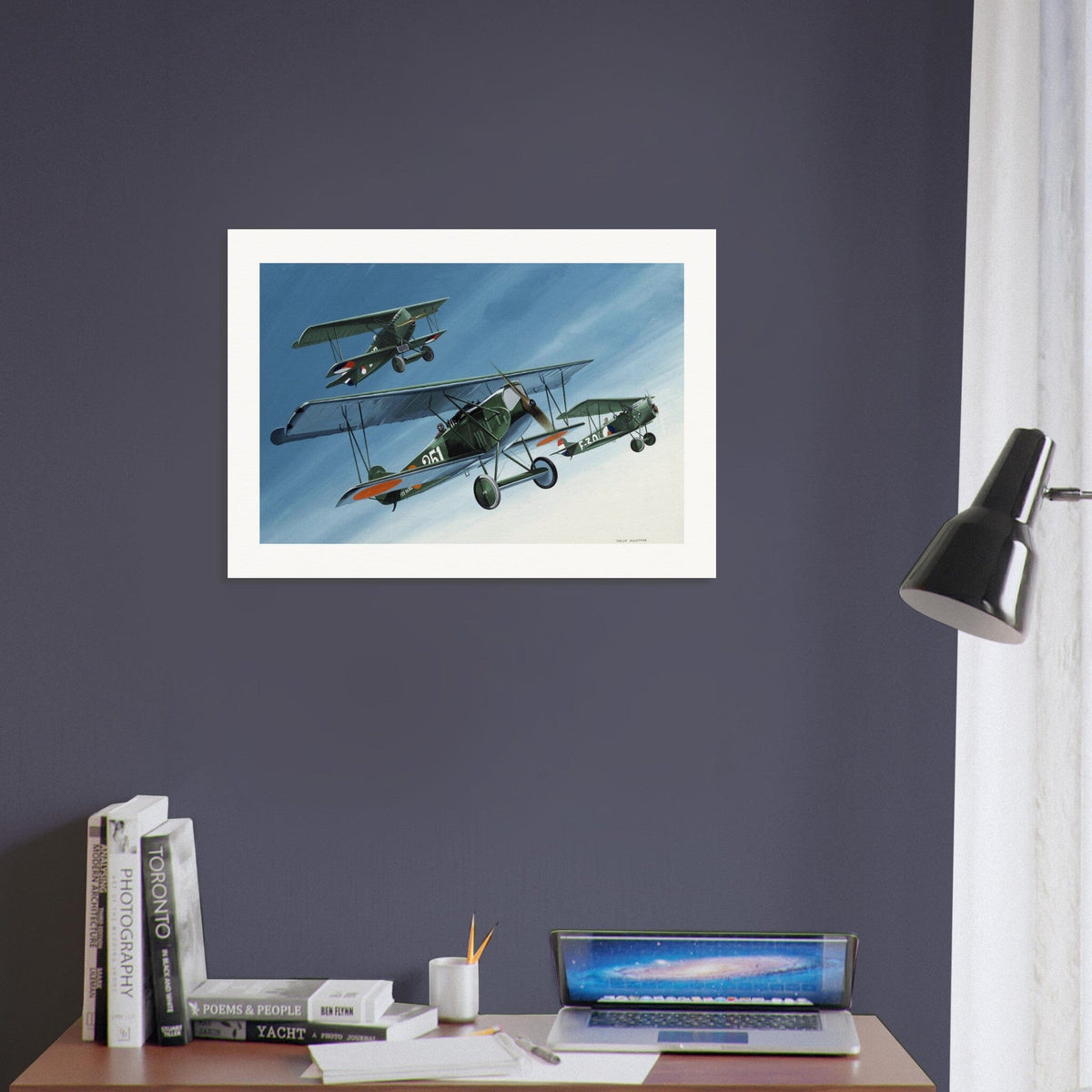 Thijs Postma - Poster - Fokker D.7 LVA MLD KNIL Poster Only TP Aviation Art 
