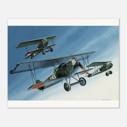 Thijs Postma - Poster - Fokker D.7 LVA MLD KNIL Poster Only TP Aviation Art 40x50 cm / 16x20″ 