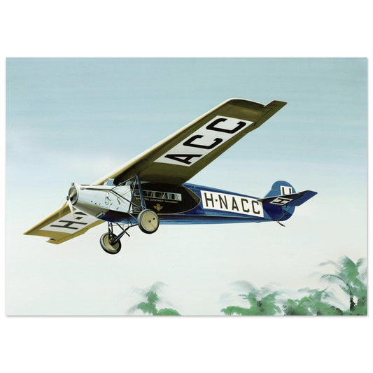 Thijs Postma - Poster - Fokker F.7 H-NACC Arriving In Dutch Indies Poster Only TP Aviation Art 50x70 cm / 20x28″ 