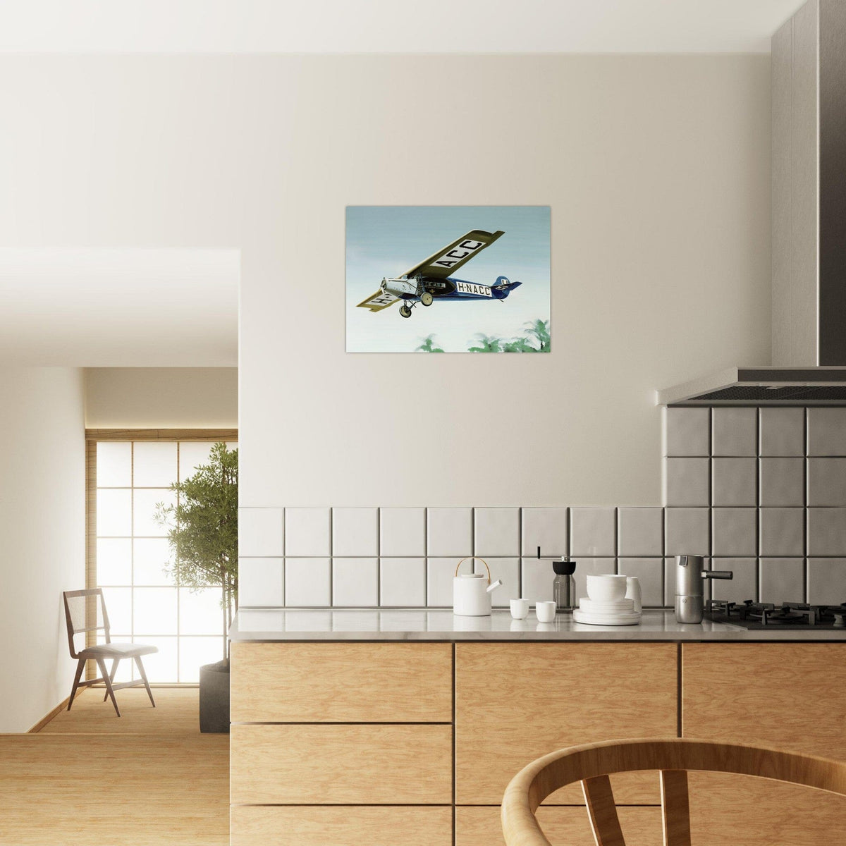 Thijs Postma - Poster - Fokker F.7 H-NACC Arriving In Dutch Indies Poster Only TP Aviation Art 