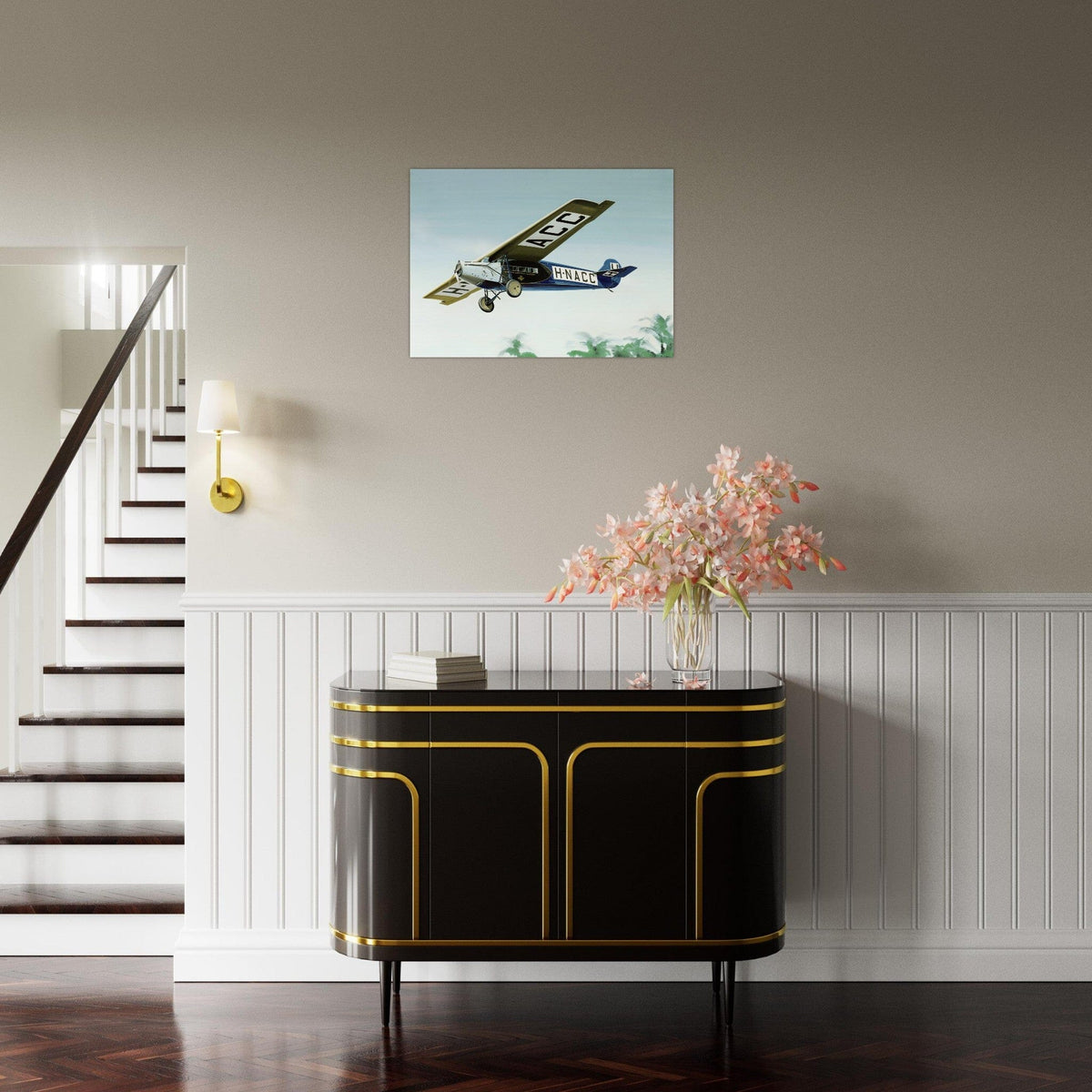 Thijs Postma - Poster - Fokker F.7 H-NACC Arriving In Dutch Indies Poster Only TP Aviation Art 