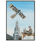 Thijs Postma - Poster - Fokker Spin No. 3 Haarlem Bavo Tower - Metal Frame Poster - Metal Frame TP Aviation Art 50x70 cm / 20x28″ 