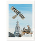 Thijs Postma - Poster - Fokker Spin No. 3 Haarlem Bavo Tower Poster Only TP Aviation Art 70x100 cm / 28x40″ 
