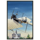 Thijs Postma - Poster - Fokker Spin No. 3 Haarlem - Metal Frame Poster - Metal Frame TP Aviation Art 40x60 cm / 16x24″ 
