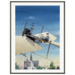 Thijs Postma - Poster - Fokker Spin No. 3 Haarlem - Metal Frame Poster - Metal Frame TP Aviation Art 60x80 cm / 24x32″ 