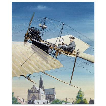 Thijs Postma - Poster - Fokker Spin No. 3 Haarlem Poster Only TP Aviation Art 40x50 cm / 16x20″ 
