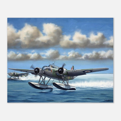 Thijs Postma - Poster - Fokker T.8w Poster Only TP Aviation Art 40x50 cm / 16x20″ 