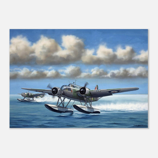 Thijs Postma - Poster - Fokker T.8w Poster Only TP Aviation Art 50x70 cm / 20x28″ 