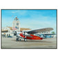 Thijs Postma - Poster - Fokker USA F.10 Glendale Los Angeles - Metal Frame Poster - Metal Frame TP Aviation Art 70x100 cm / 28x40″ 