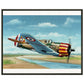 Thijs Postma - Poster - French Curtiss P-36 Over Senegal - Metal Frame Poster - Metal Frame TP Aviation Art 40x50 cm / 16x20″ 