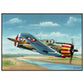 Thijs Postma - Poster - French Curtiss P-36 Over Senegal - Metal Frame Poster - Metal Frame TP Aviation Art 70x100 cm / 28x40″ 