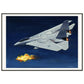 Thijs Postma - Poster - Grumman F-14 Tomcat Shooting Down A MiG-23 - Metal Frame Poster - Metal Frame TP Aviation Art 70x100 cm / 28x40″ 