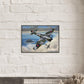 Thijs Postma - Poster - Hawker Tempest JF-E Downing A German Fighter - Metal Frame Poster - Metal Frame TP Aviation Art 