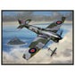 Thijs Postma - Poster - Hawker Tempest JF-E Downing A German Fighter - Metal Frame Poster - Metal Frame TP Aviation Art 45x60 cm / 18x24″ 