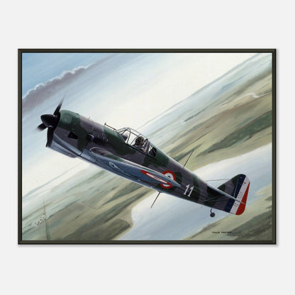 Thijs Postma - Poster - Koolhoven FK.58 - Metal Frame Poster - Metal Frame TP Aviation Art 45x60 cm / 18x24″ 