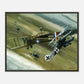 Thijs Postma - Poster - Koolhoven FK.8 On Fire Combating Fokker Dr.I’s - Metal Frame Poster - Metal Frame TP Aviation Art 