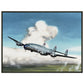 Thijs Postma - Poster - Lockheed L-049 PH-TAV Venlo Flying - Metal Frame Poster - Metal Frame TP Aviation Art 45x60 cm / 18x24″ 