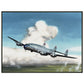 Thijs Postma - Poster - Lockheed L-049 PH-TAV Venlo Flying - Metal Frame Poster - Metal Frame TP Aviation Art 60x80 cm / 24x32″ 
