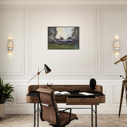 Thijs Postma - Poster - Lockheed L-1049 PH-LKD Open Skies - Metal Frame Poster - Metal Frame TP Aviation Art 