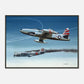 Thijs Postma - Poster - Lockheed P-80 Shooting A Lavochkin La-9 Over Korea - Metal Frame Poster - Metal Frame TP Aviation Art 50x70 cm / 20x28″ 