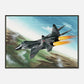 Thijs Postma - Poster - MiG-29 Full Afterburners - Metal Frame Poster - Metal Frame TP Aviation Art 