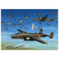 Thijs Postma - Poster - North American Mitchell B-25C 320 Sqn Brest Poster Only TP Aviation Art 50x70 cm / 20x28″ 